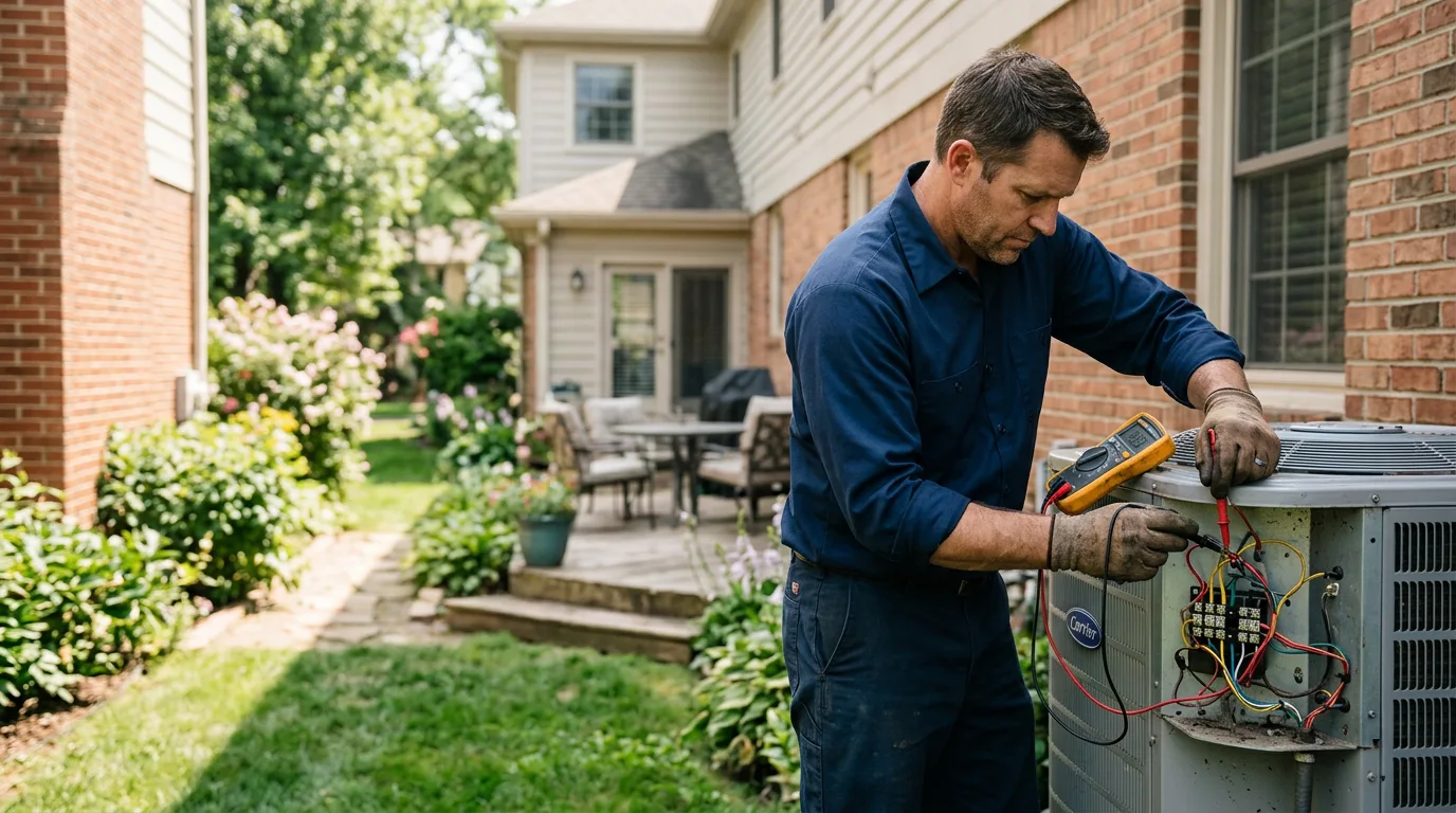 HVAC technician working near Willow Street, PA